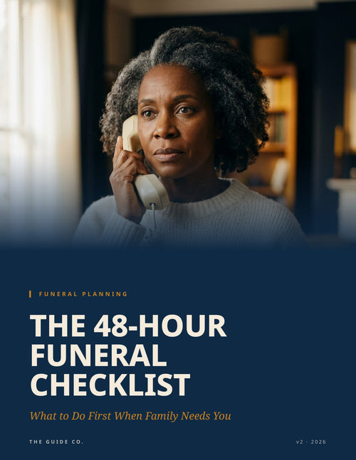 The 48-Hour Funeral Checklist guide cover